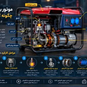 موتور برق بنزینی چگونه کار می کند؟